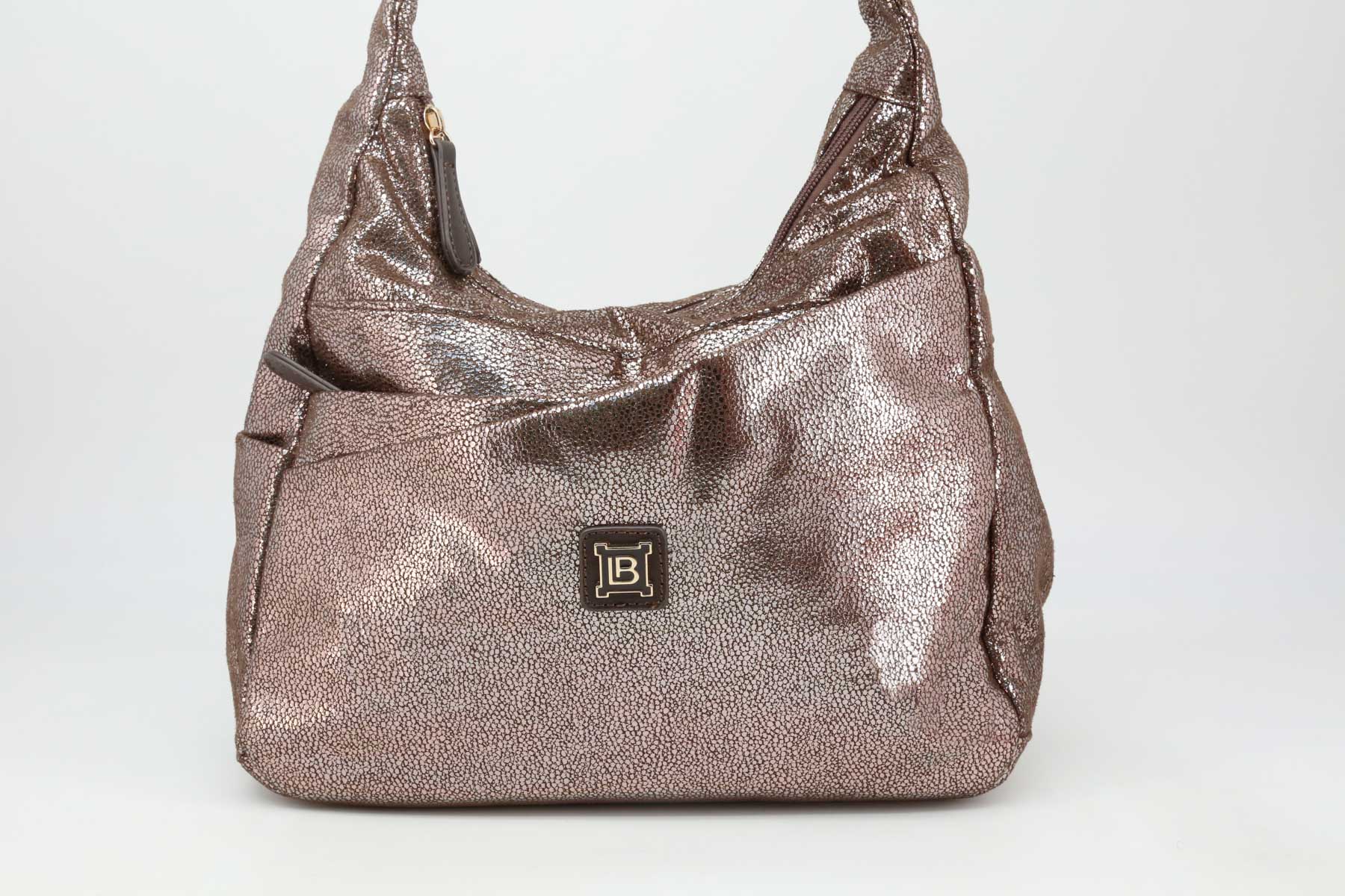 Laura Biagiotti Bronzo Polyester Women Handbag main image 1