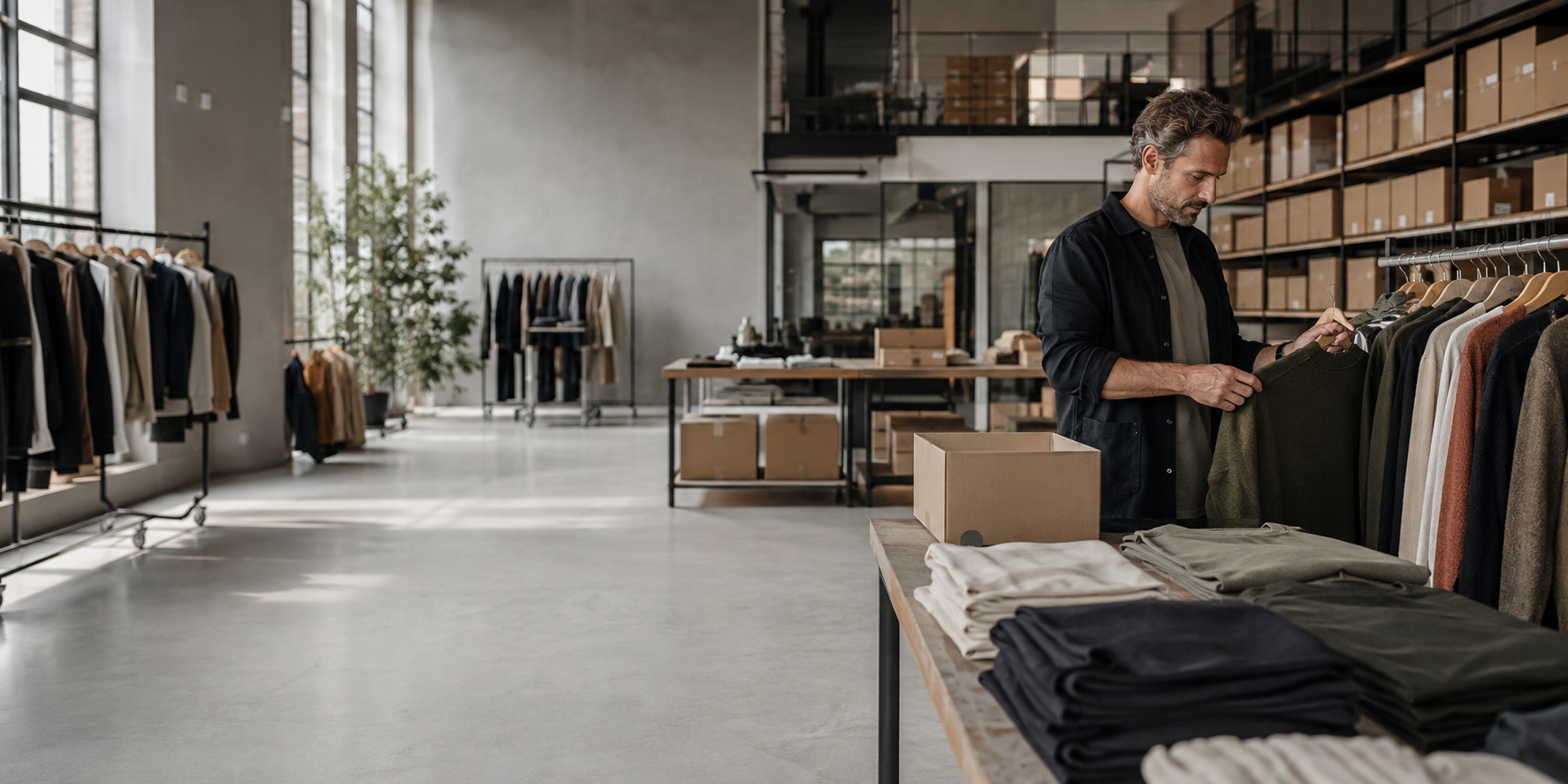 Fashion supplier warehouse