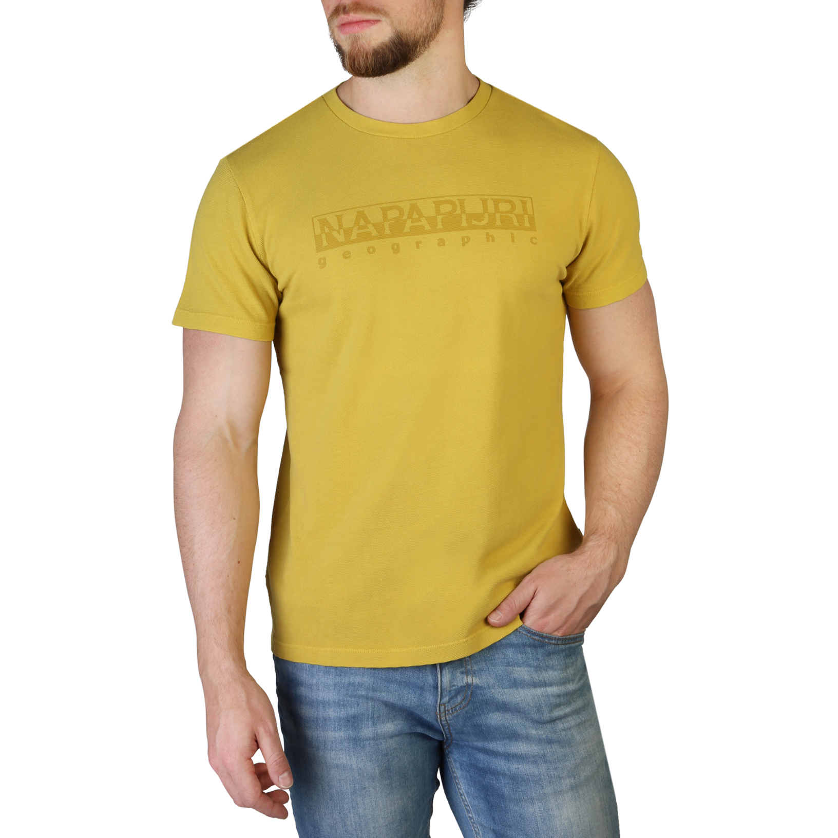 Napapijri Men T-shirts NP0A4FGQ Yellow