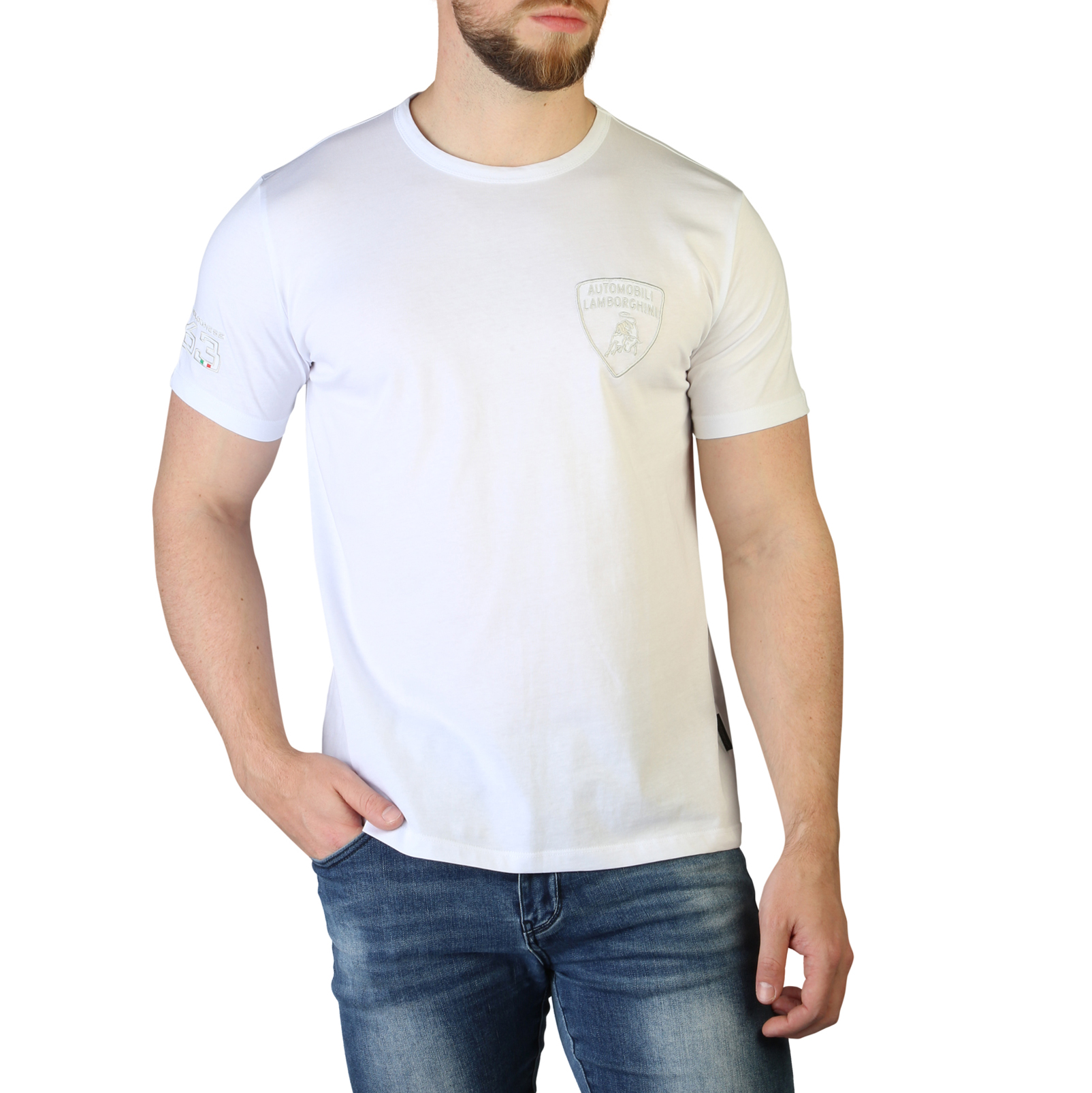 Lamborghini Men T-shirts B3XVB7T4 White