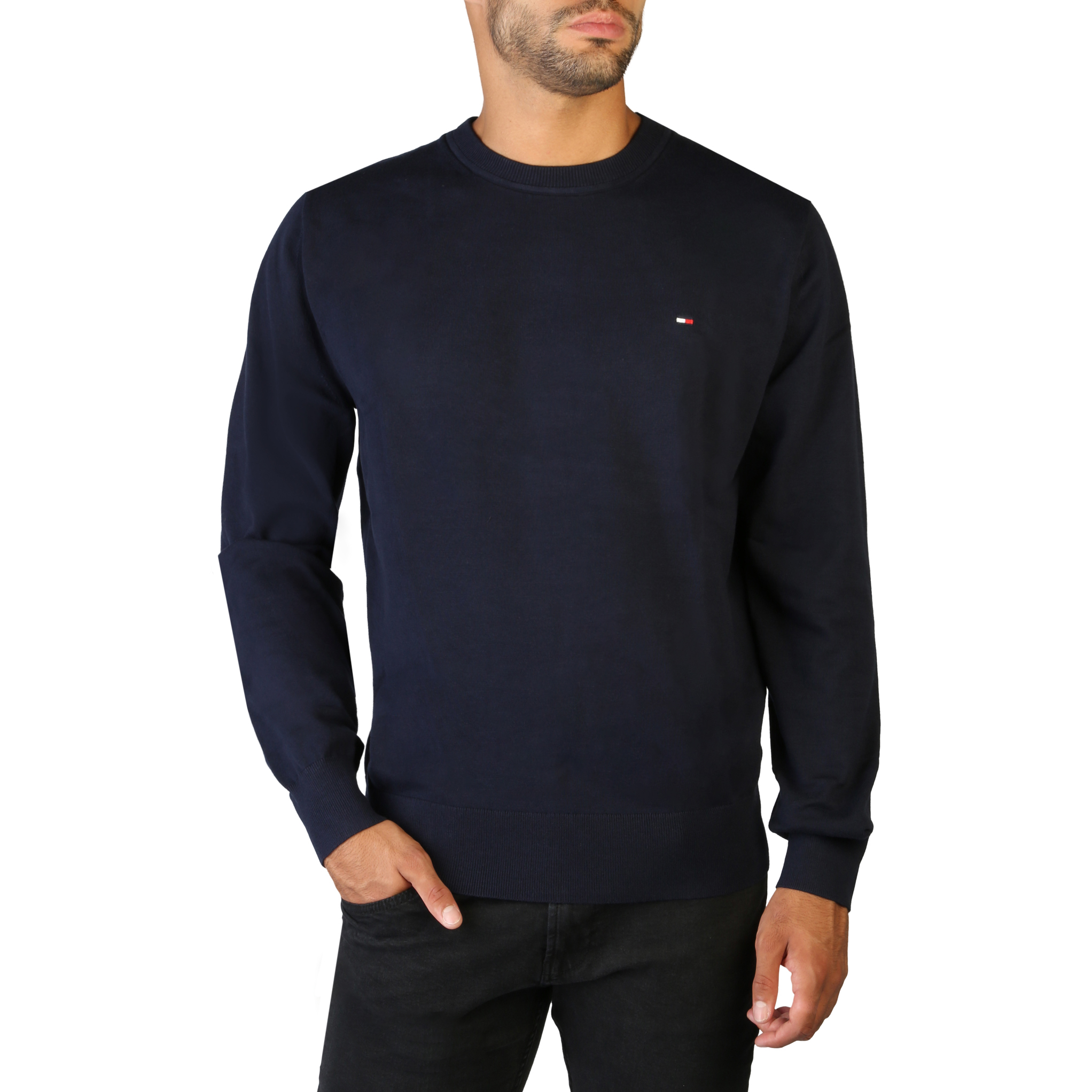 Tommy Hilfiger Blue Sweaters for Men - MW0MW21316