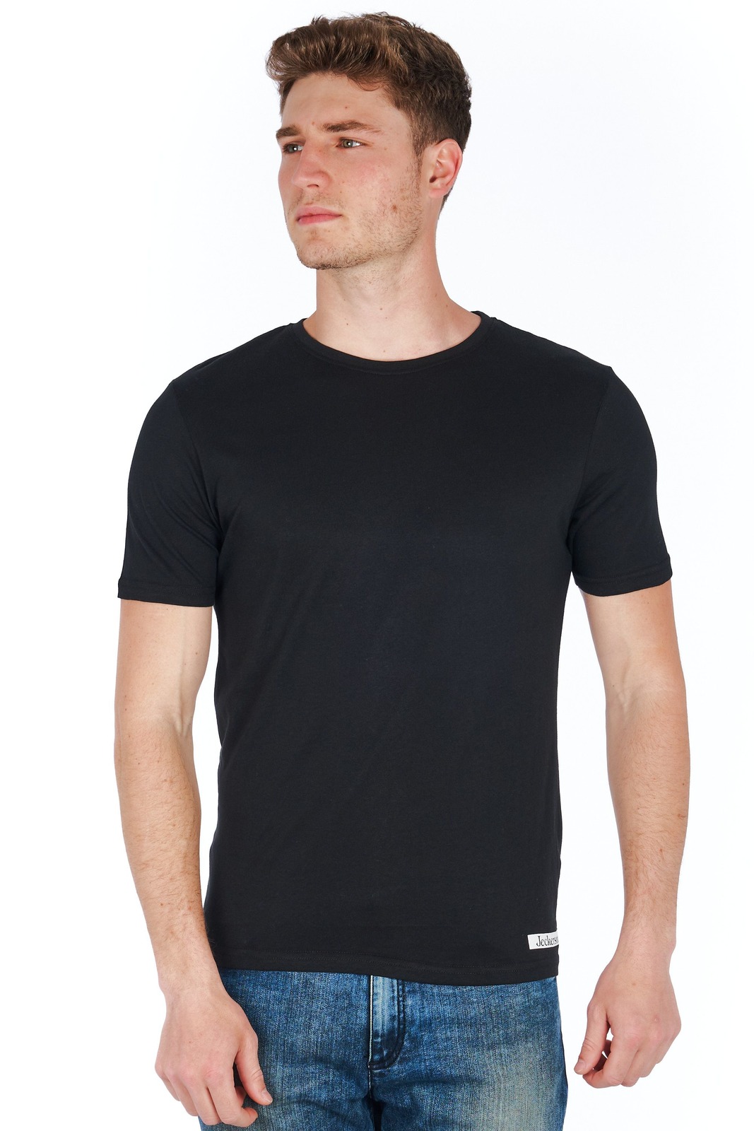 Jeckerson Schwarze T-Shirts für Herren - GEWÖHNLICH