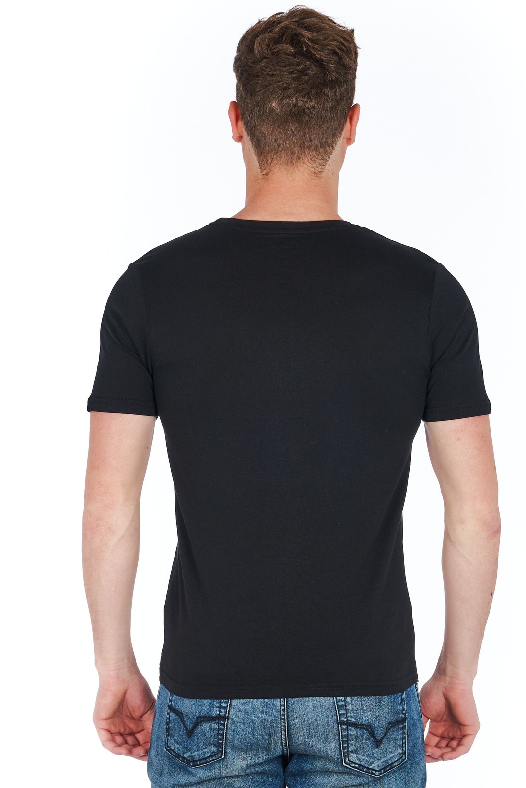 Jeckerson Schwarze T-Shirts für Herren - GEWÖHNLICH