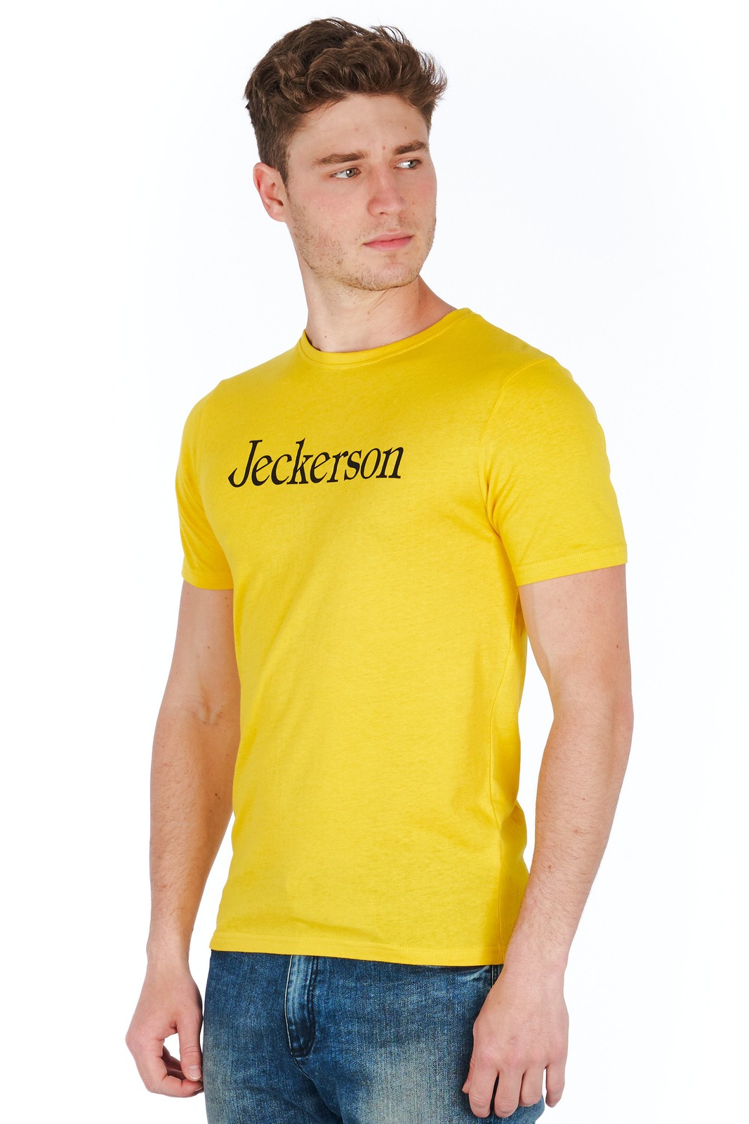 Jeckerson Yellow T-shirts for Men - CLASSIC