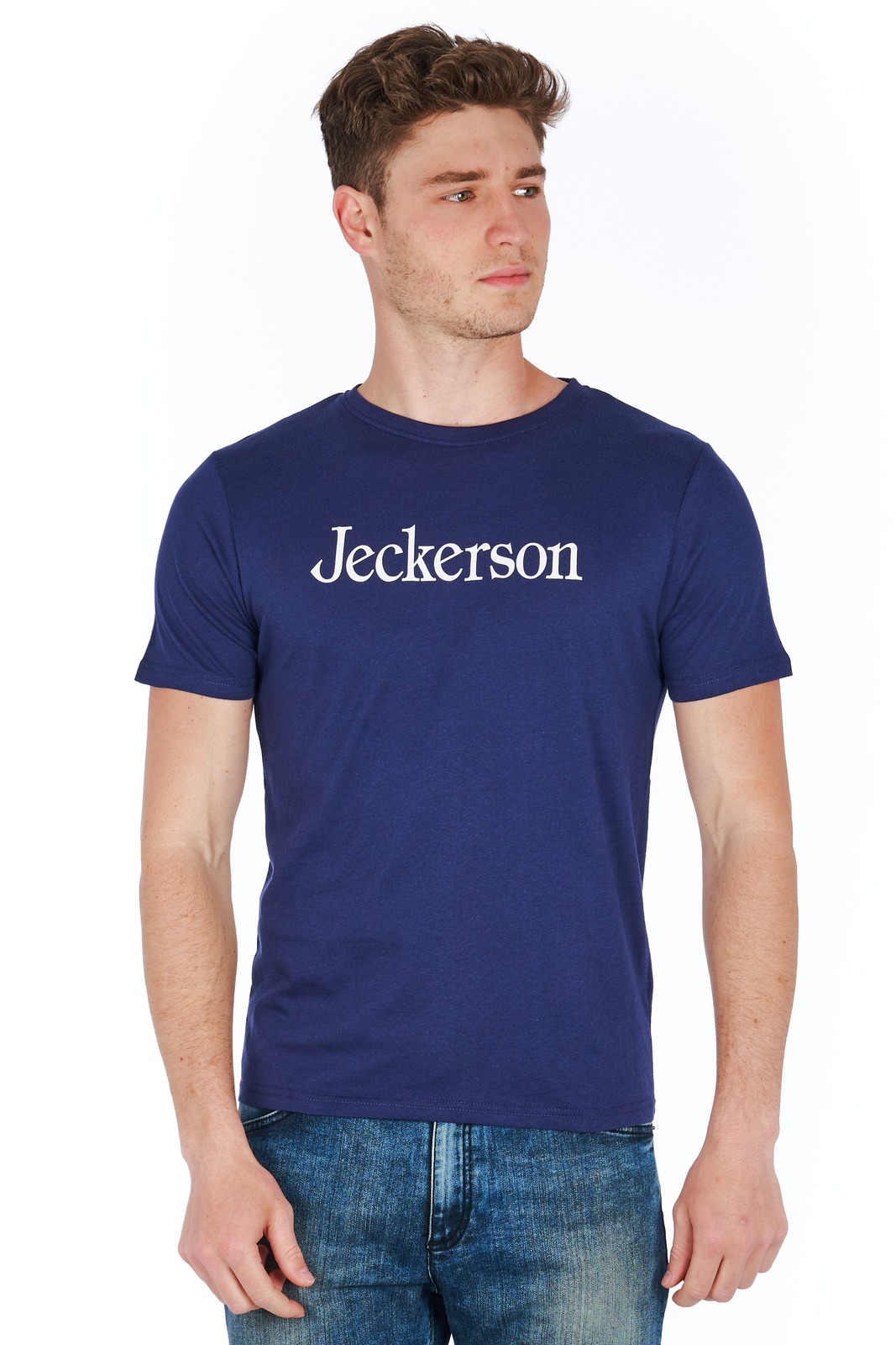 Jeckerson Blue T-shirts for Men - CLASSIC