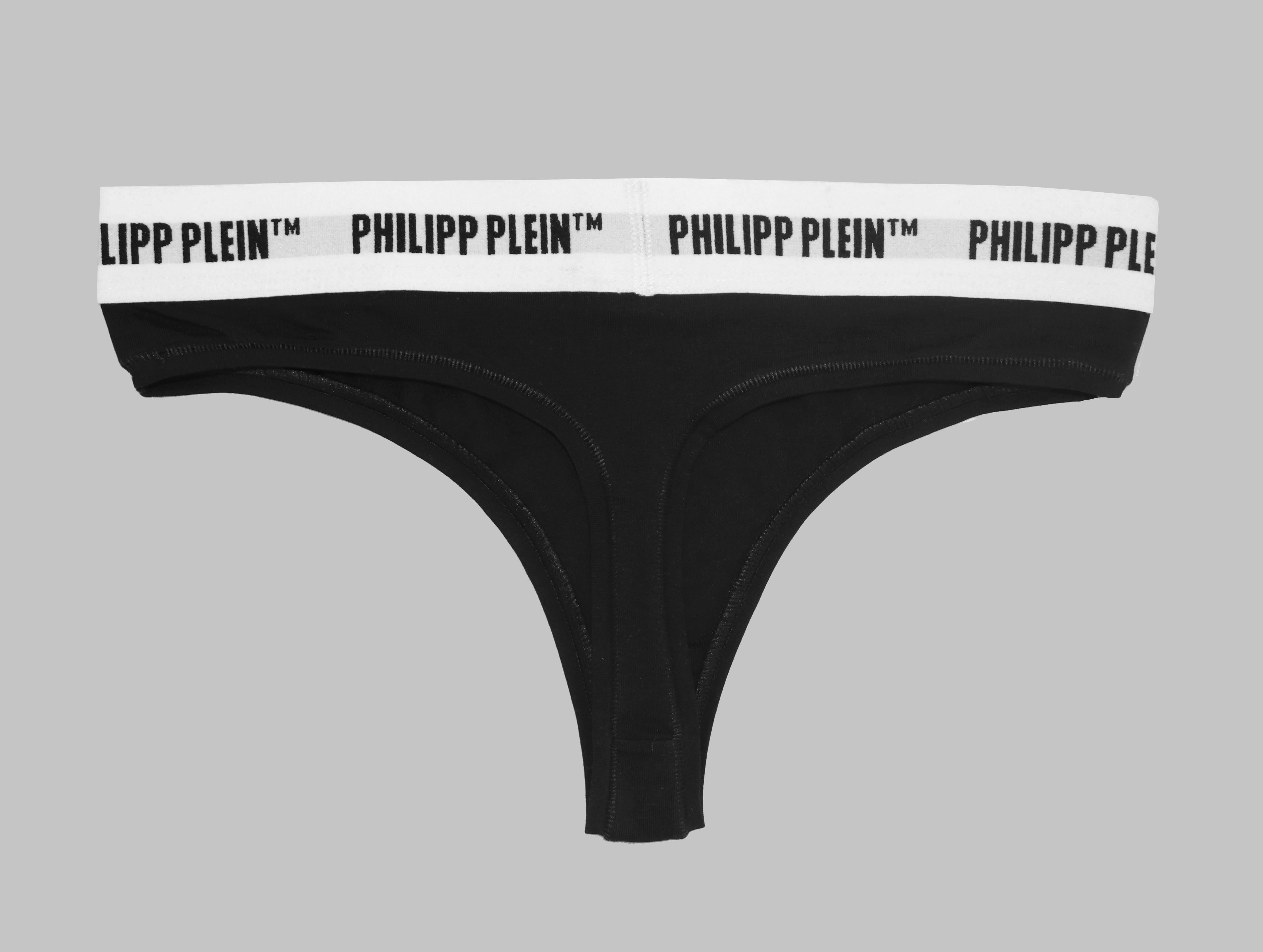 Philipp Plein Schwarzer Slip für Damen - DUPP_BI-PACK