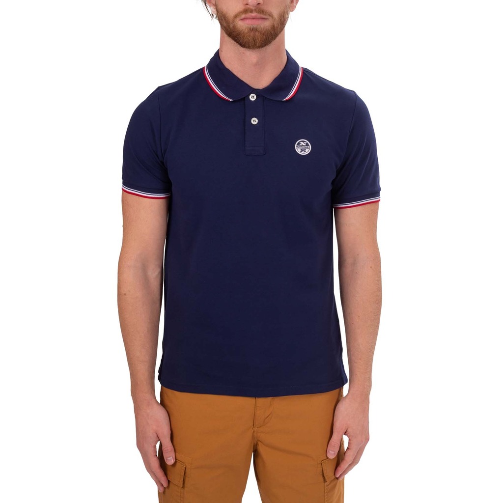 North Sails Black Cotton Mens Polo Shirt main image 0