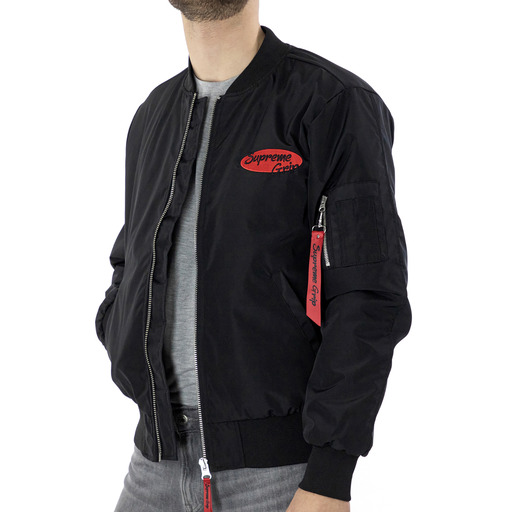 Supreme Grip Black Bomber Jacket