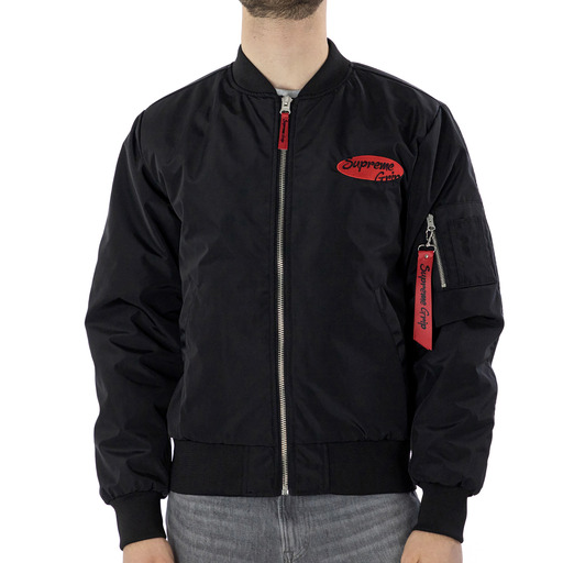 Supreme Grip Black Bomber Jacket