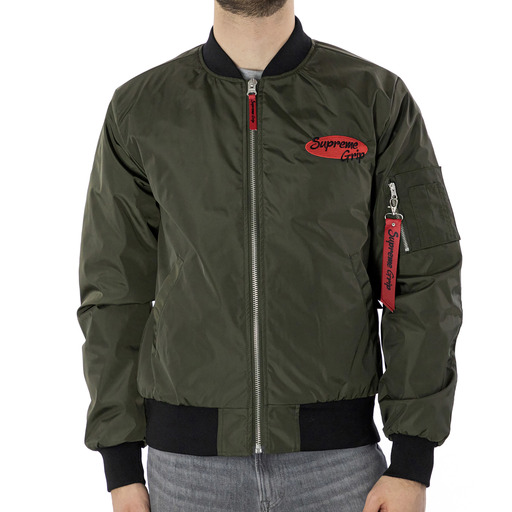 Supreme Grip Military Bomber Jacket Green