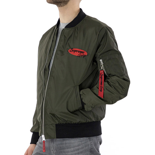 Supreme Grip Military Bomber Jacket Green