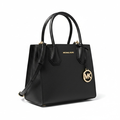 Michael Kors Black Leather Tote Bag