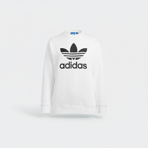 Adidas Originals Trefoil White Crewneck Sweatshirt