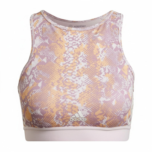 Adidas Digital Camo Sports Bra Purple Orange