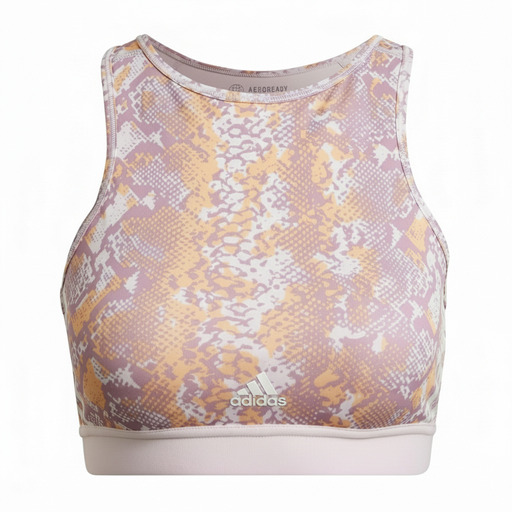 Adidas Digital Camo Sports Bra Purple Orange