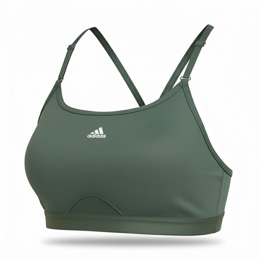 Adidas AeroReact Performance Sports Bra Grey
