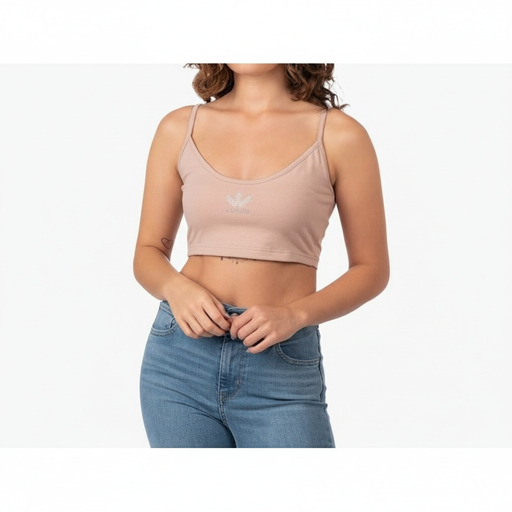 Adidas Originals Women's Crop Tank Top Pink