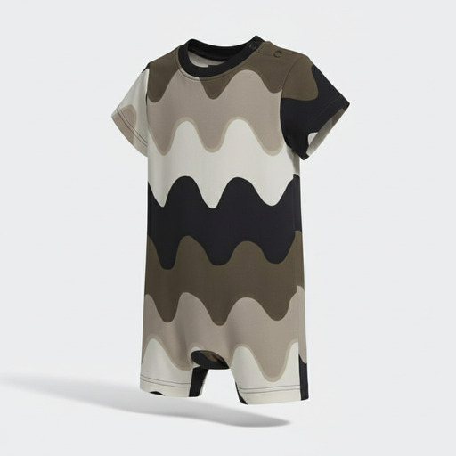 Adidas Camo Wave Print Baby Onesie