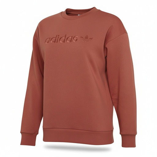 Adidas Tonal Logo Crewneck Sweatshirt Rust
