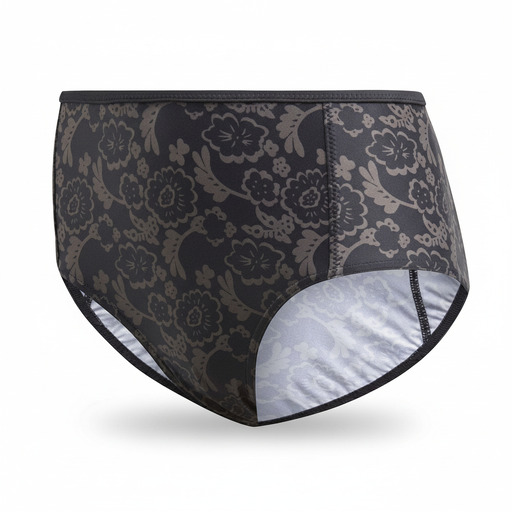 Adidas Rose Pattern High-Waisted Briefs Black