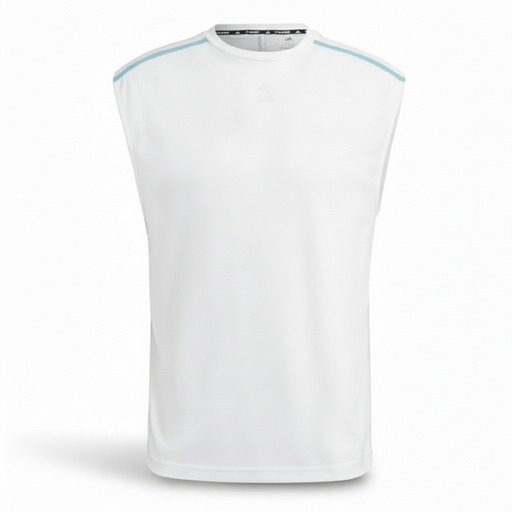 Adidas Base Sleeveless Training Tank White Blue