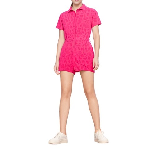 Moschino Belted Shirt Dress Pink