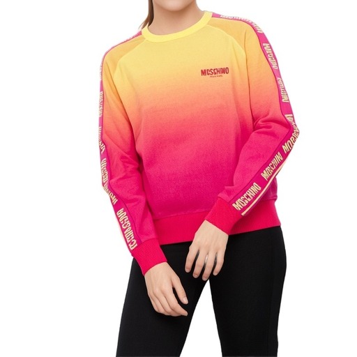 Moschino Sweatshirt Ombre Gradient Sweatshirt Pink Yellow
