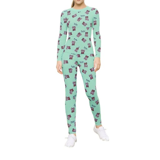 Moschino Teddy Bear Print Leggings Green