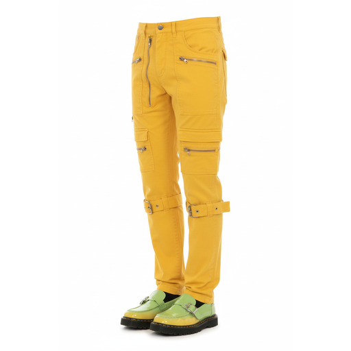 Moschino Pantallona Yellow Cargo Pants Men