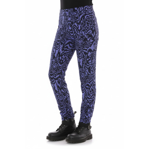 Moschino Pantallona Abstract Print Trousers Purple