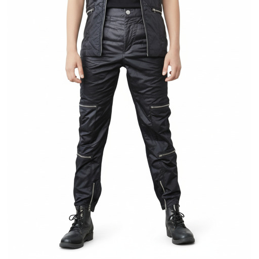 Moschino Pantallona Multi-Zip Technical Pants Black