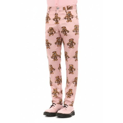 Moschino Pantallona Teddy Bear Print Trousers Pink