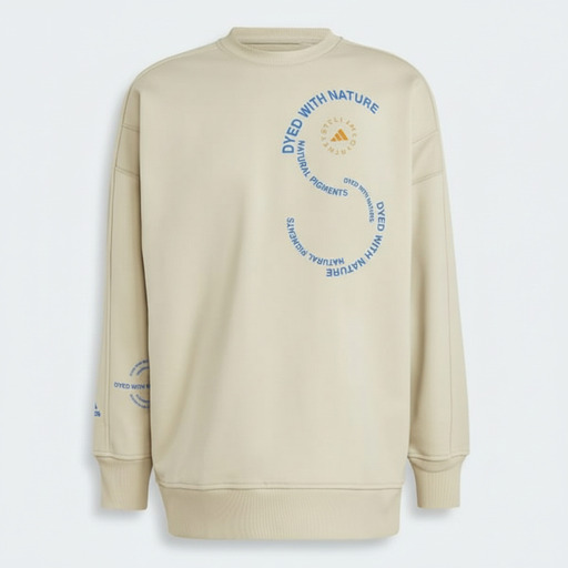 adidas Sweatshirt Dyed With Nature Organic Crewneck Sweatshirt Beige