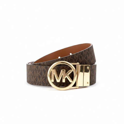 Michael Kors Reversible Logo Belt Brown