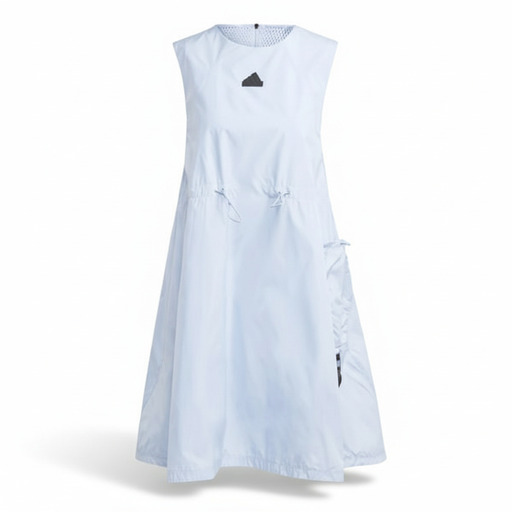 Adidas Sport Drawstring Midi Dress Blue