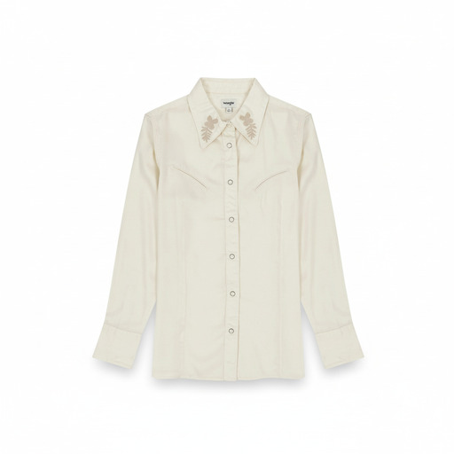 Wrangler Embroidered Western Blouse Worn White