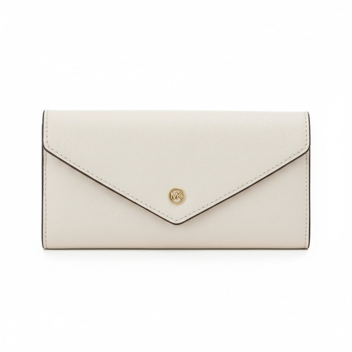 Michael Kors Jet Set Travel Envelope Wallet Cream
