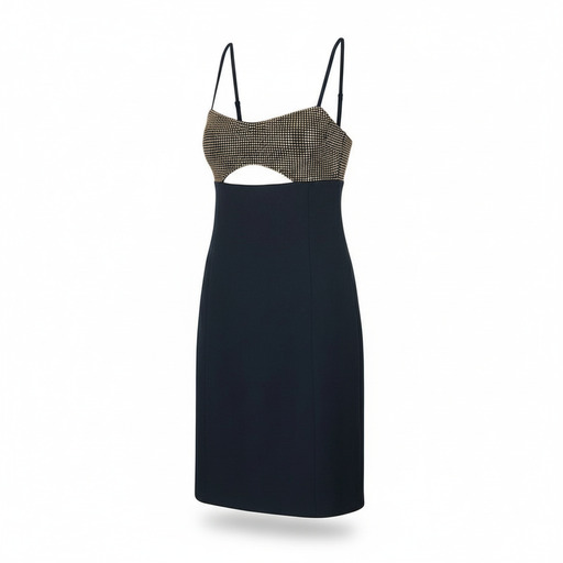 Michael Kors Fustan Cutout Midi Dress Blue