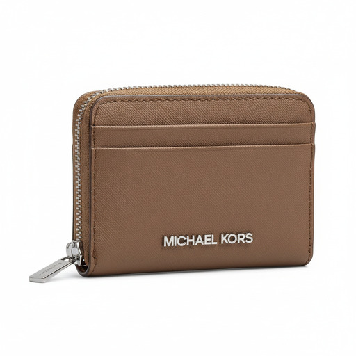 Michael Kors Saffiano Leather Card Case Brown