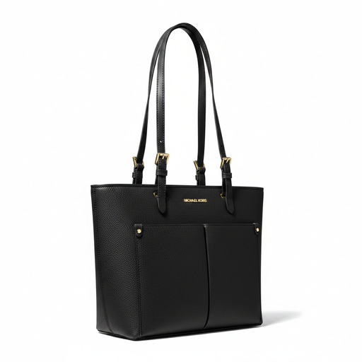Michael Kors Black Leather Tote Bag