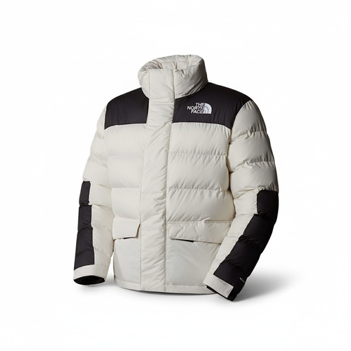 The North Face Colorblock Puffer Jacket White Black