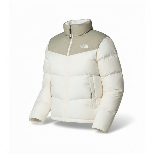 The North Face Cream Sage Puffer Jacket