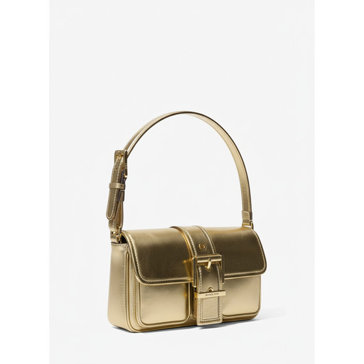 Michael Kors Çantë Colby Gold Metallic Shoulder Bag