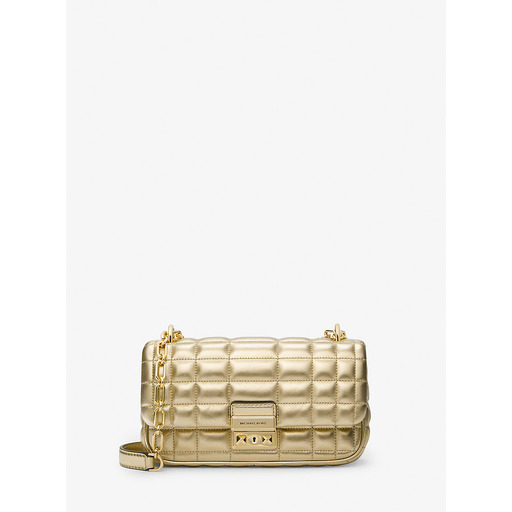Michael Kors Quilted Chain Shoulder Bag Gold