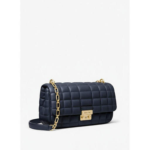 Michael Kors Quilted Chain Shoulder Bag Navy