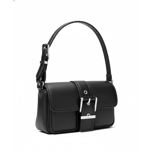 Michael Kors Black Leather Shoulder Bag