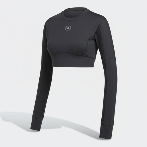Adidas aSMC Cropped Long Sleeve Top Black