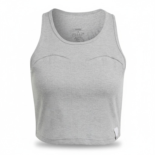 adidas Bluzë Organic Cotton Ribbed Tank Grey