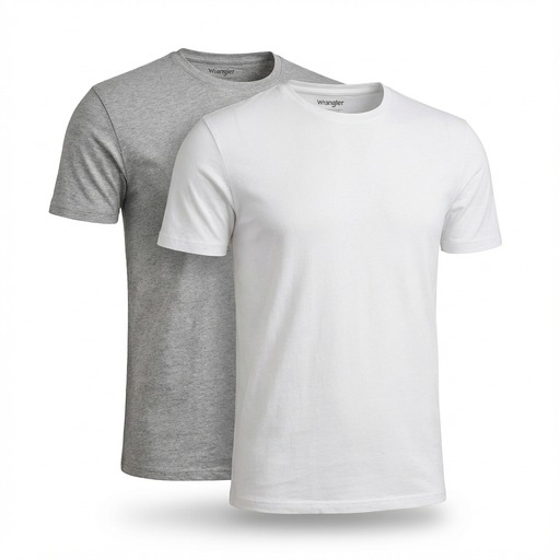 Wrangler Classic Crew Neck Tee Grey Melange
