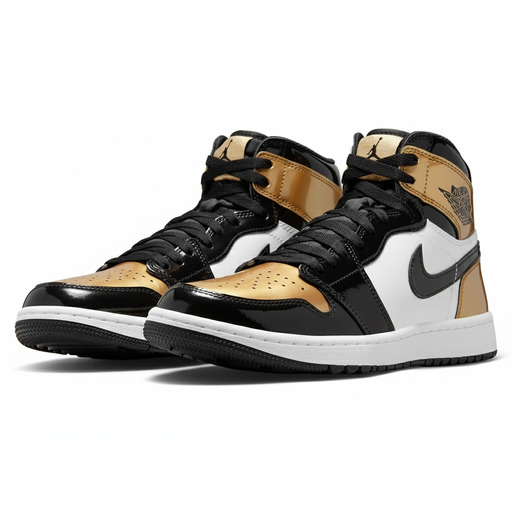 Jordan 1 Retro High Golf Patent Gold Toe